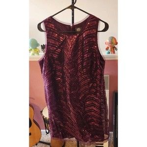 Vince Camuto Purple Sequin Dress